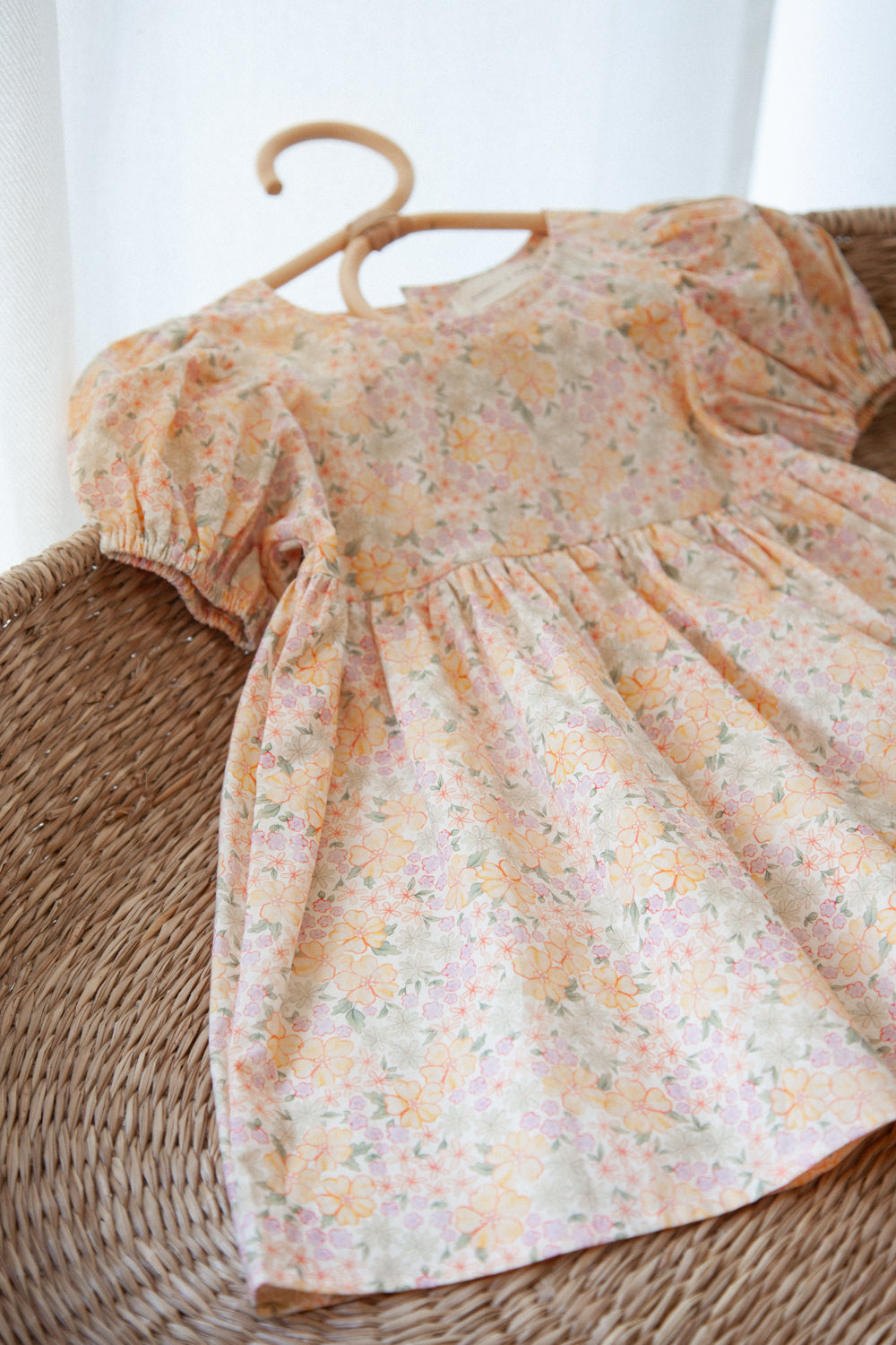Spring Meadow Puff Short Sleeve Dress