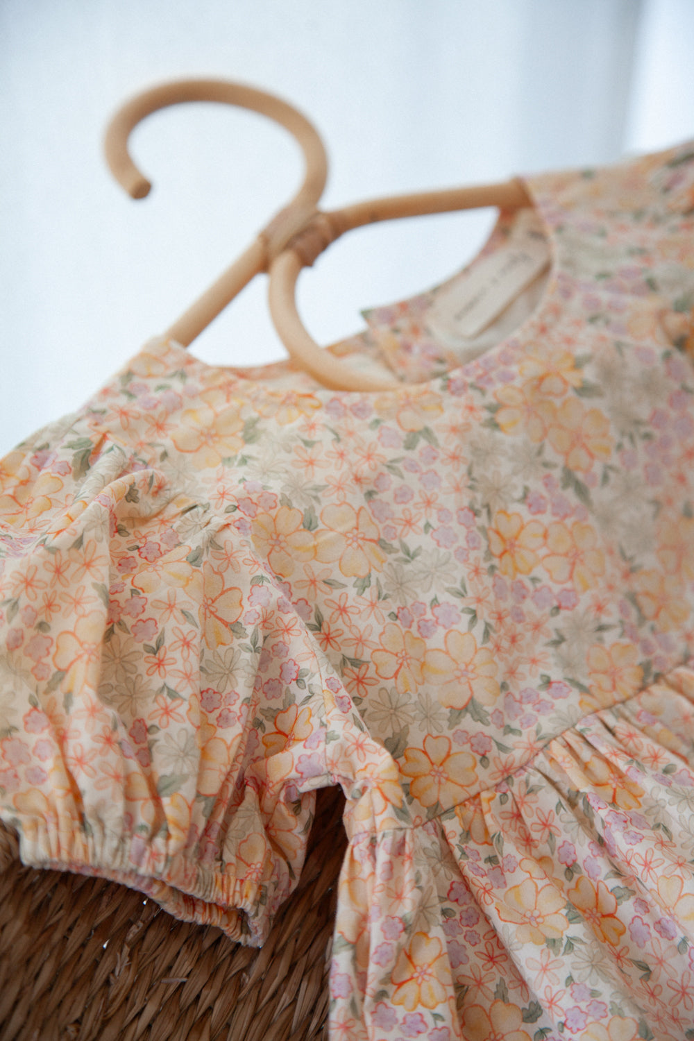 Spring Meadow Puff Short Sleeve Dress