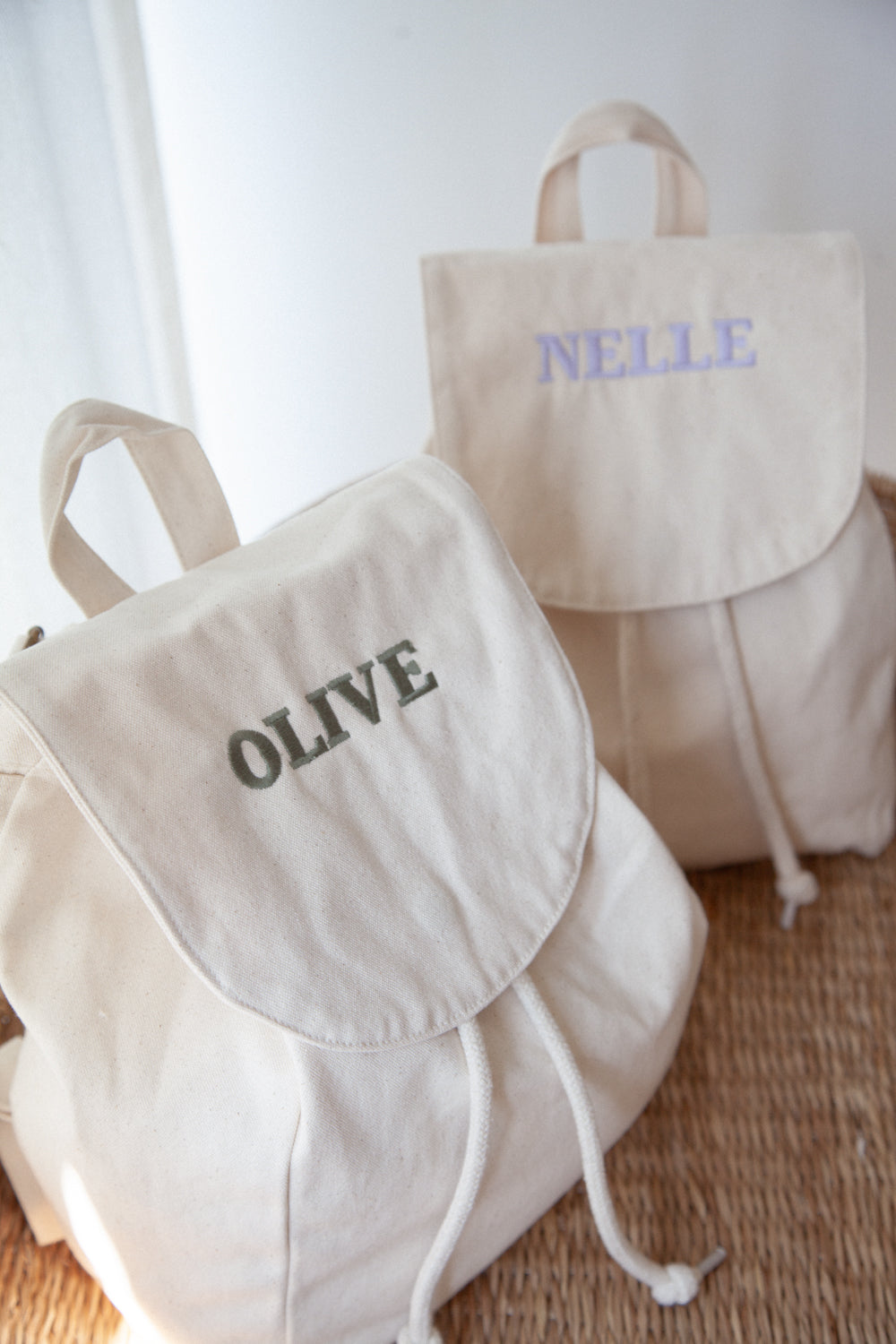 Personalised Organic Cotton Backpack