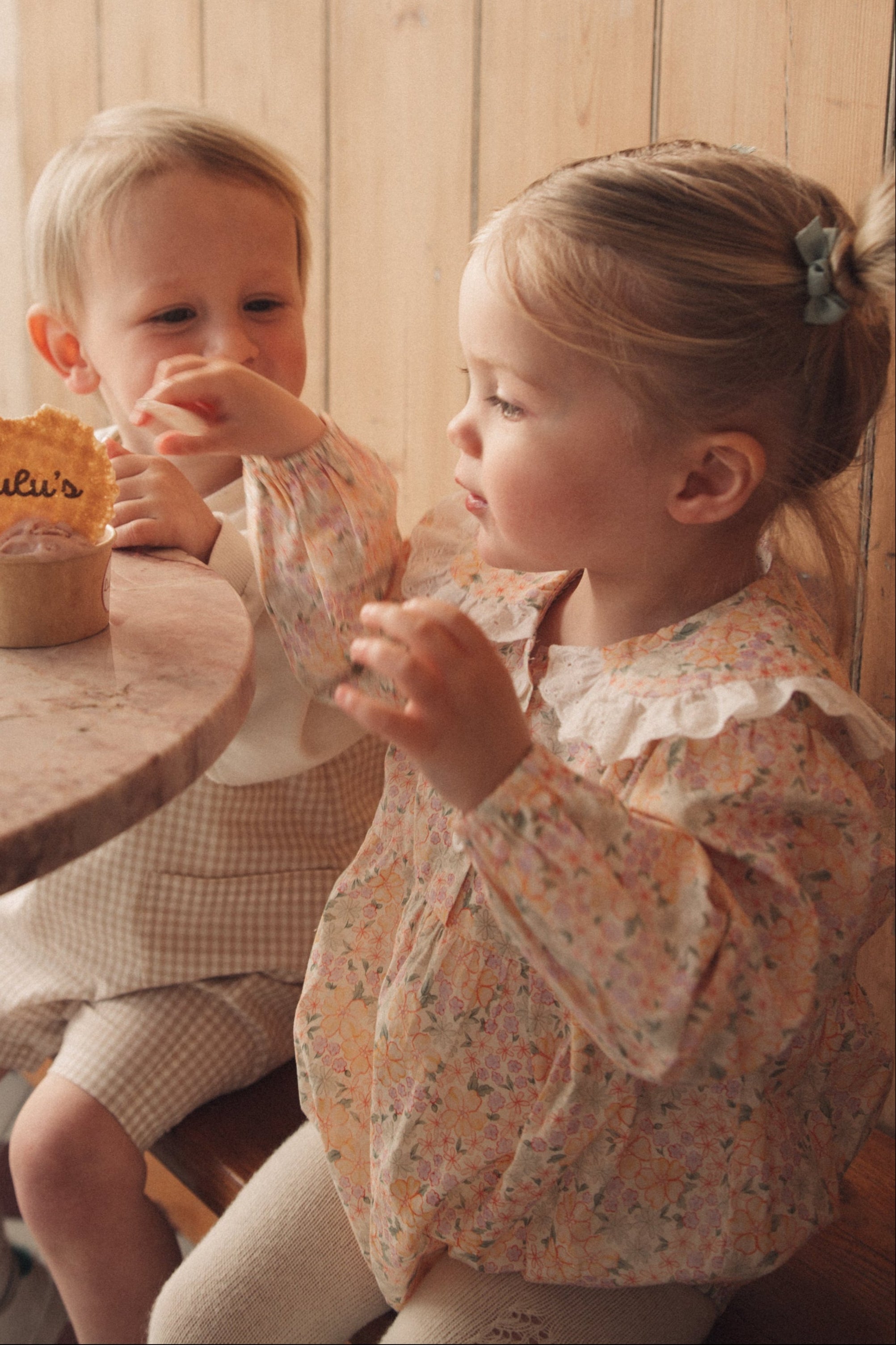 Spring Meadow Broderie Frill Collar Romper