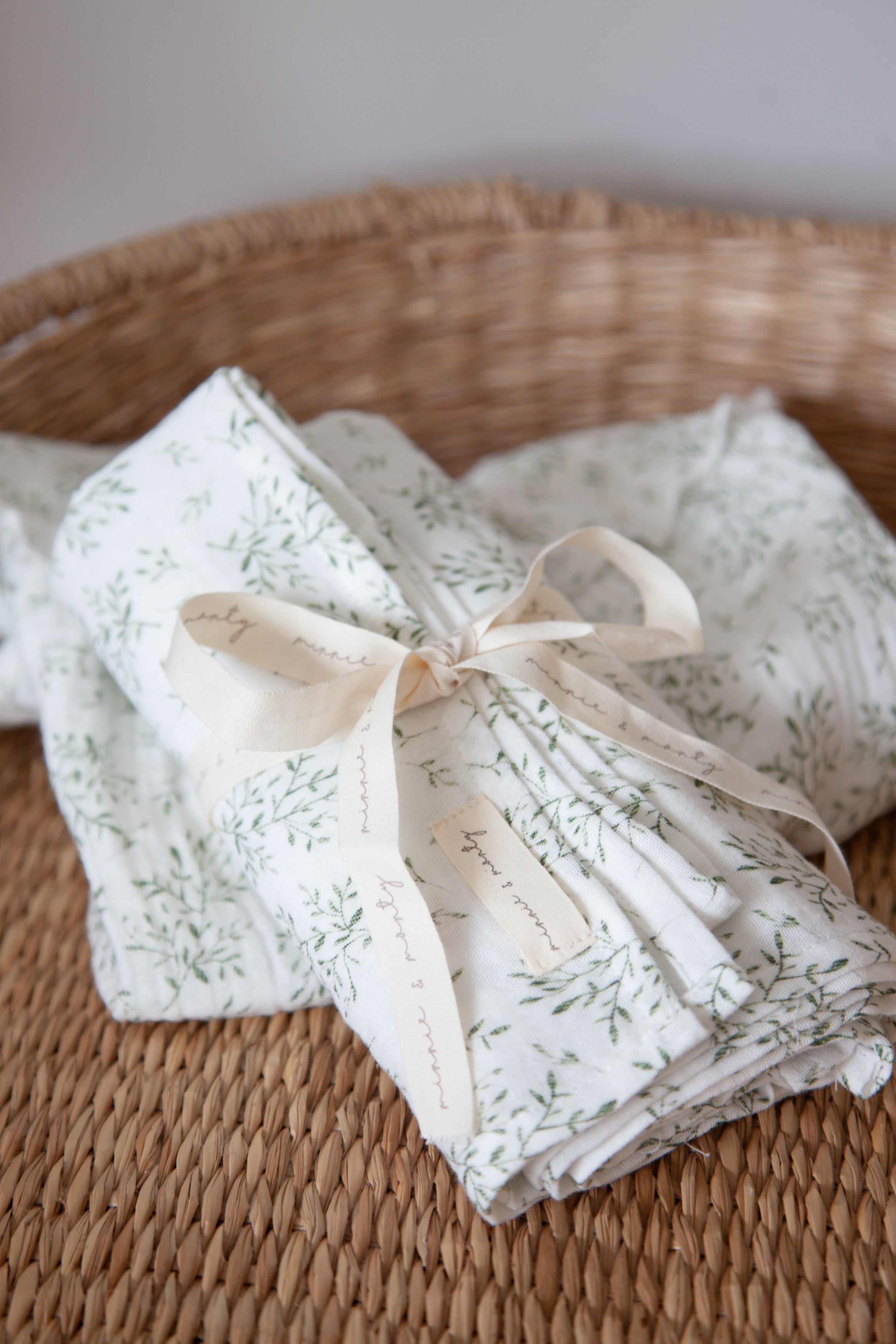 Olive Leaves Muslin Swaddle
