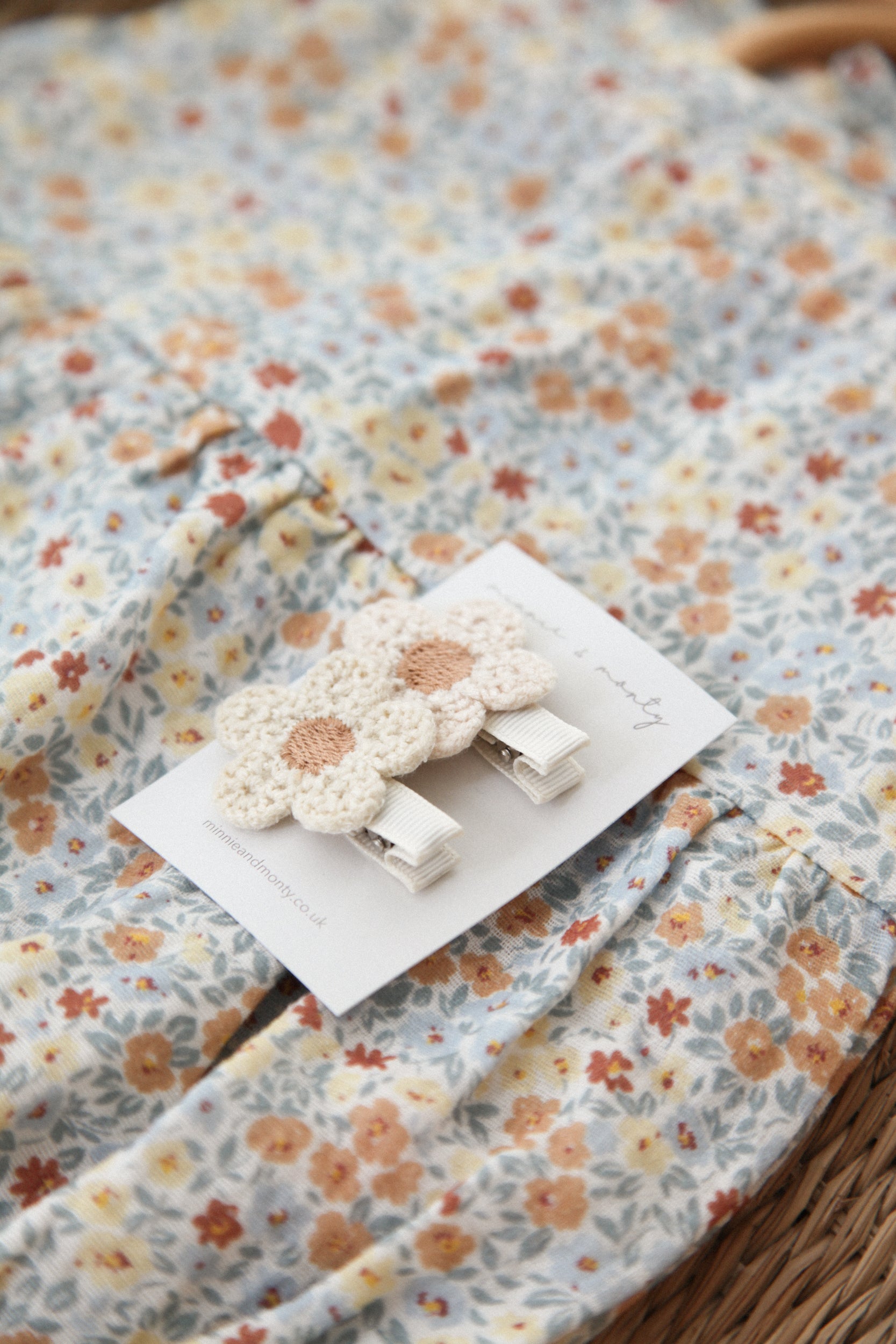 Knitted Flower Soft Slides (2 pack)