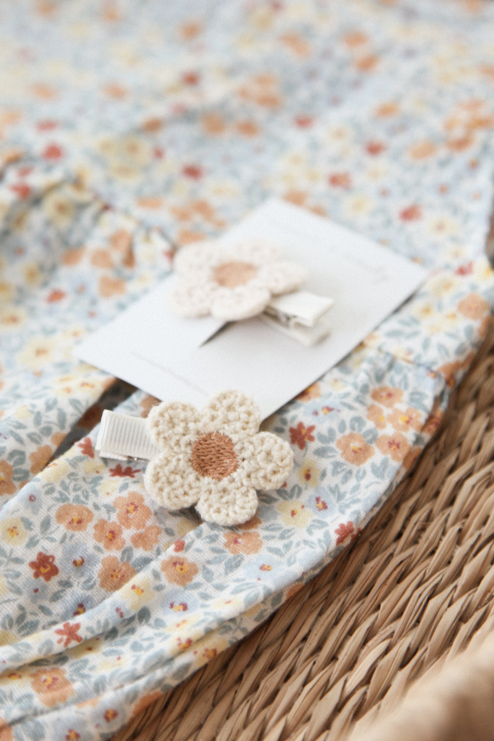 Knitted Flower Soft Slides (2 pack)