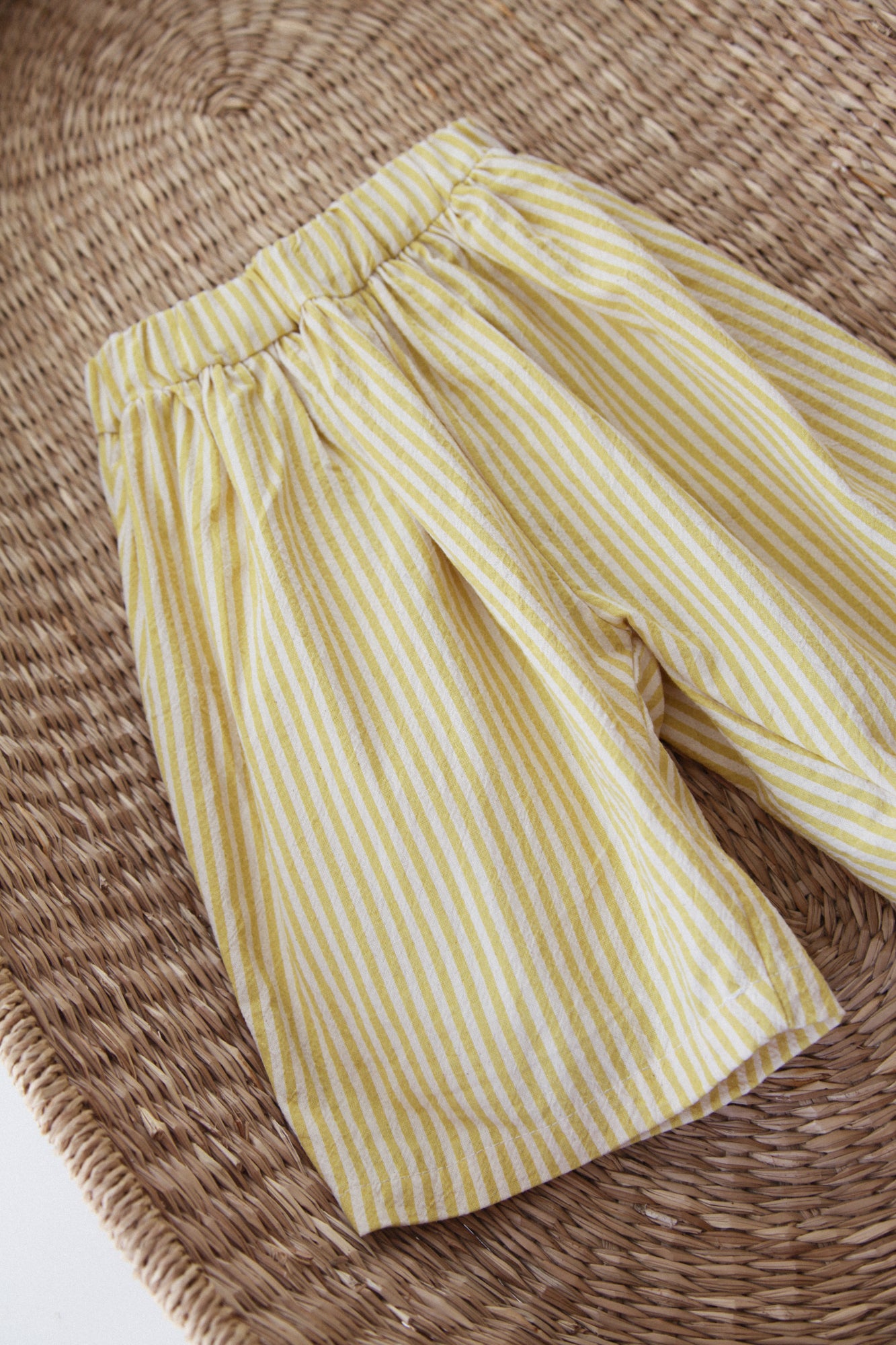 Cream/Yellow Stripe Culotte Trousers