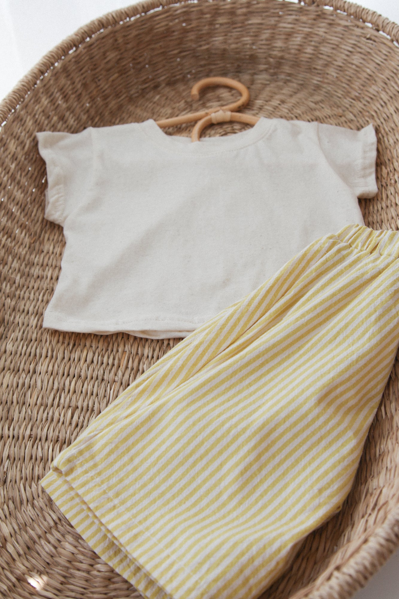 Cream/Yellow Stripe Culotte Trousers