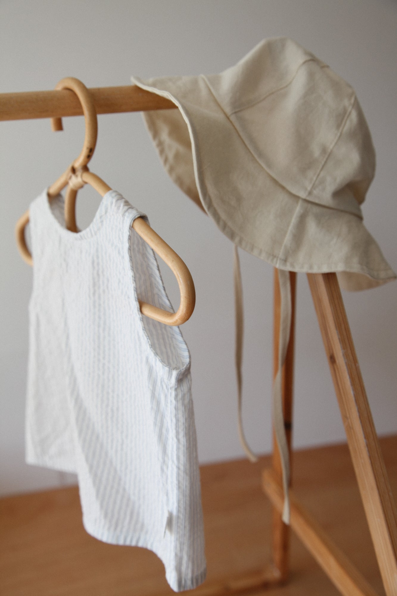 Light Beige Cotton Summer Hat