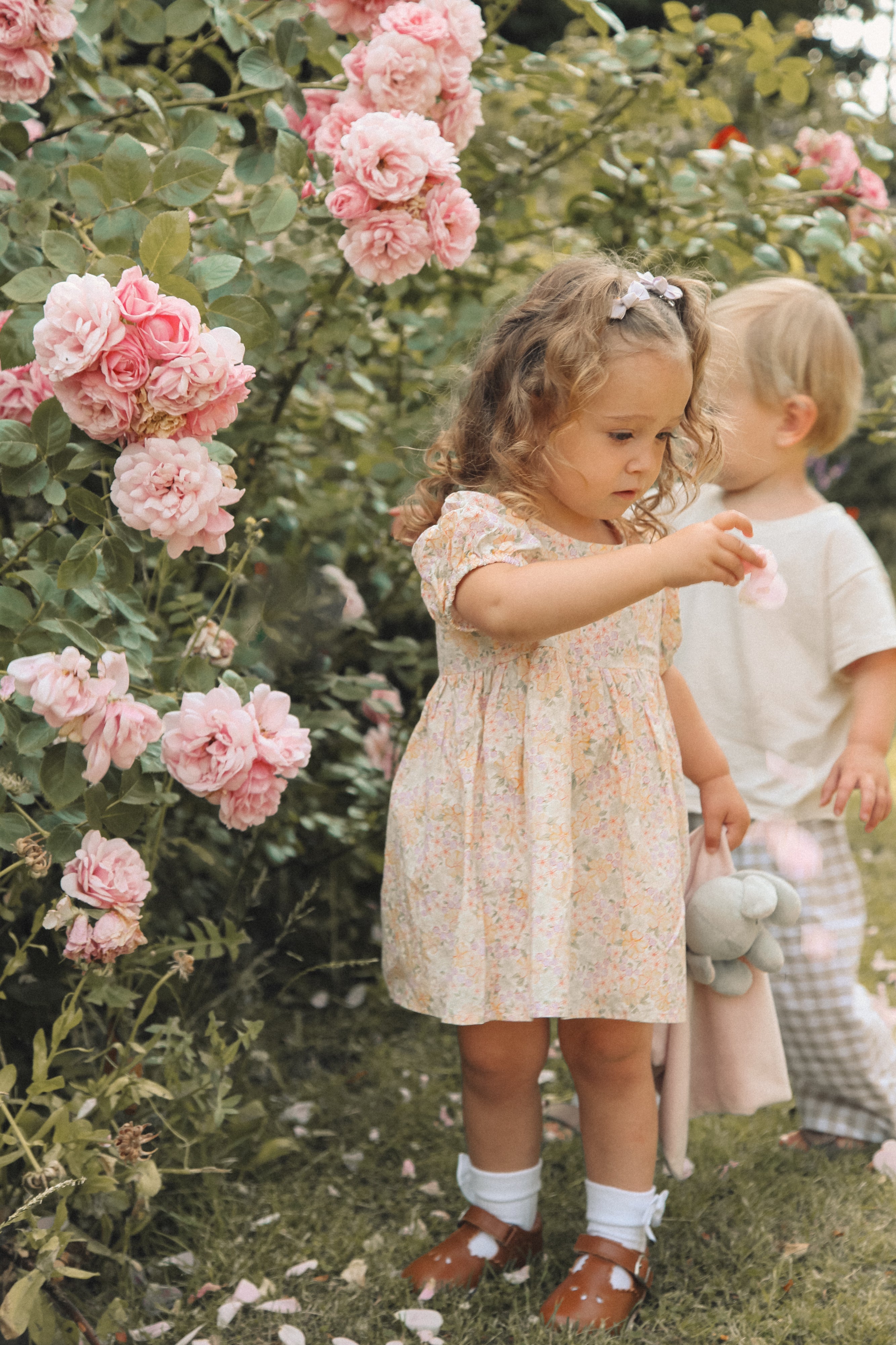 Spring Meadow Puff Short Sleeve Dress