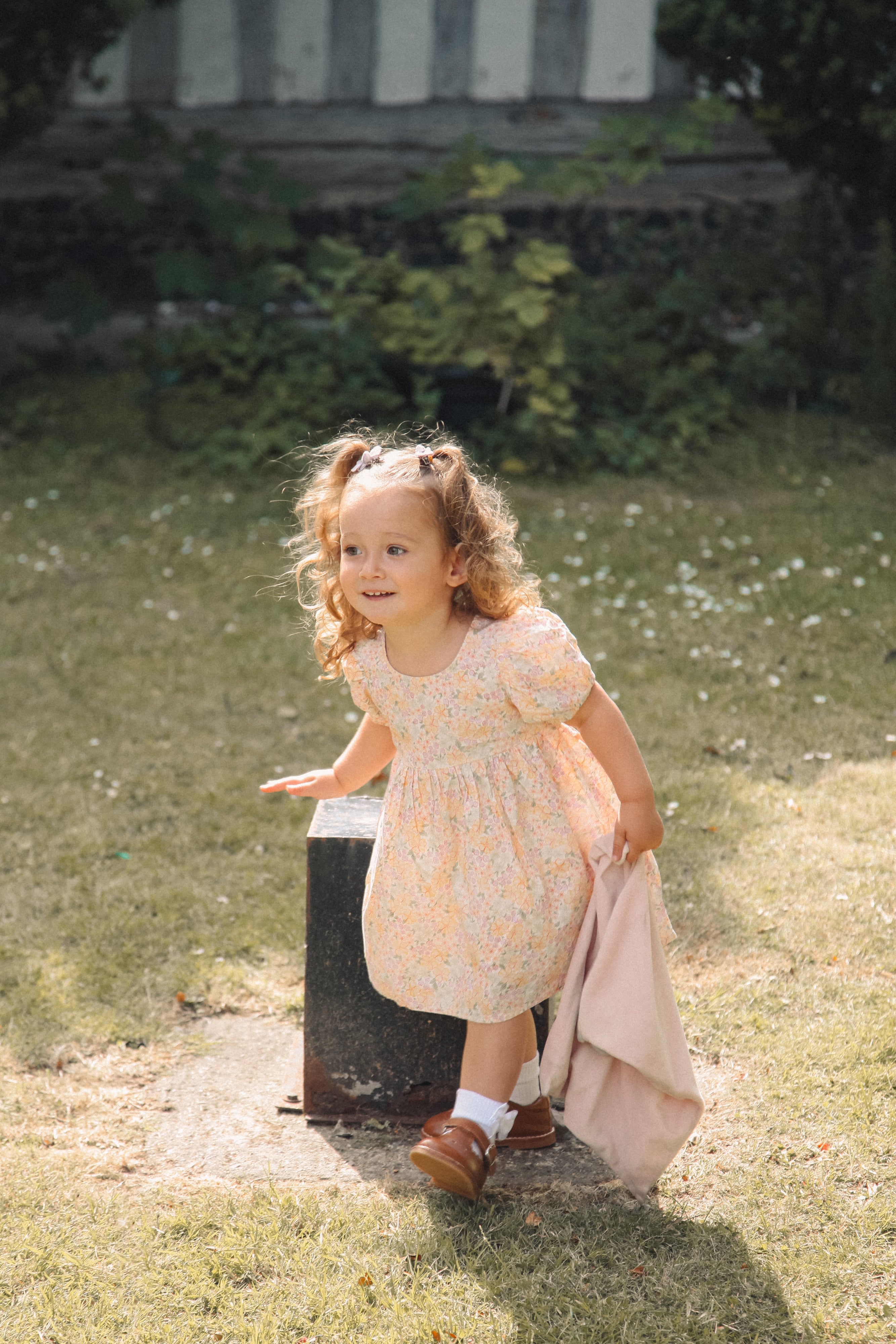 Spring Meadow Puff Short Sleeve Dress