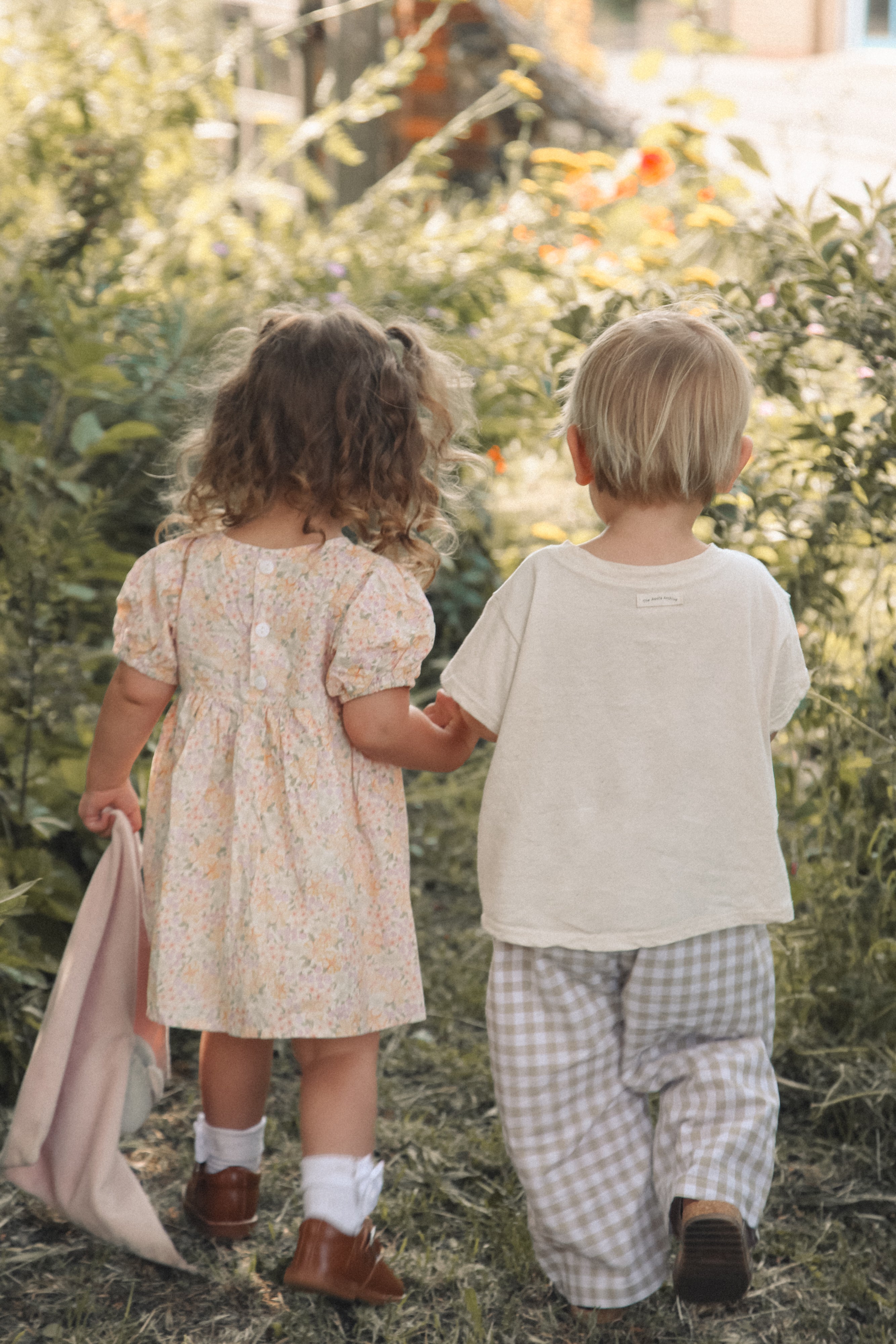 Spring Meadow Puff Short Sleeve Dress