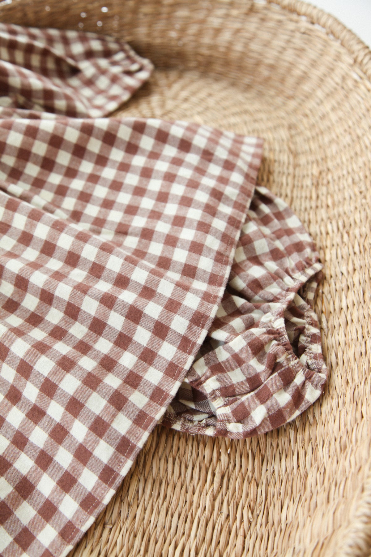WHOLESALE Brown/Check Frill Collar Top & Bloomer Set