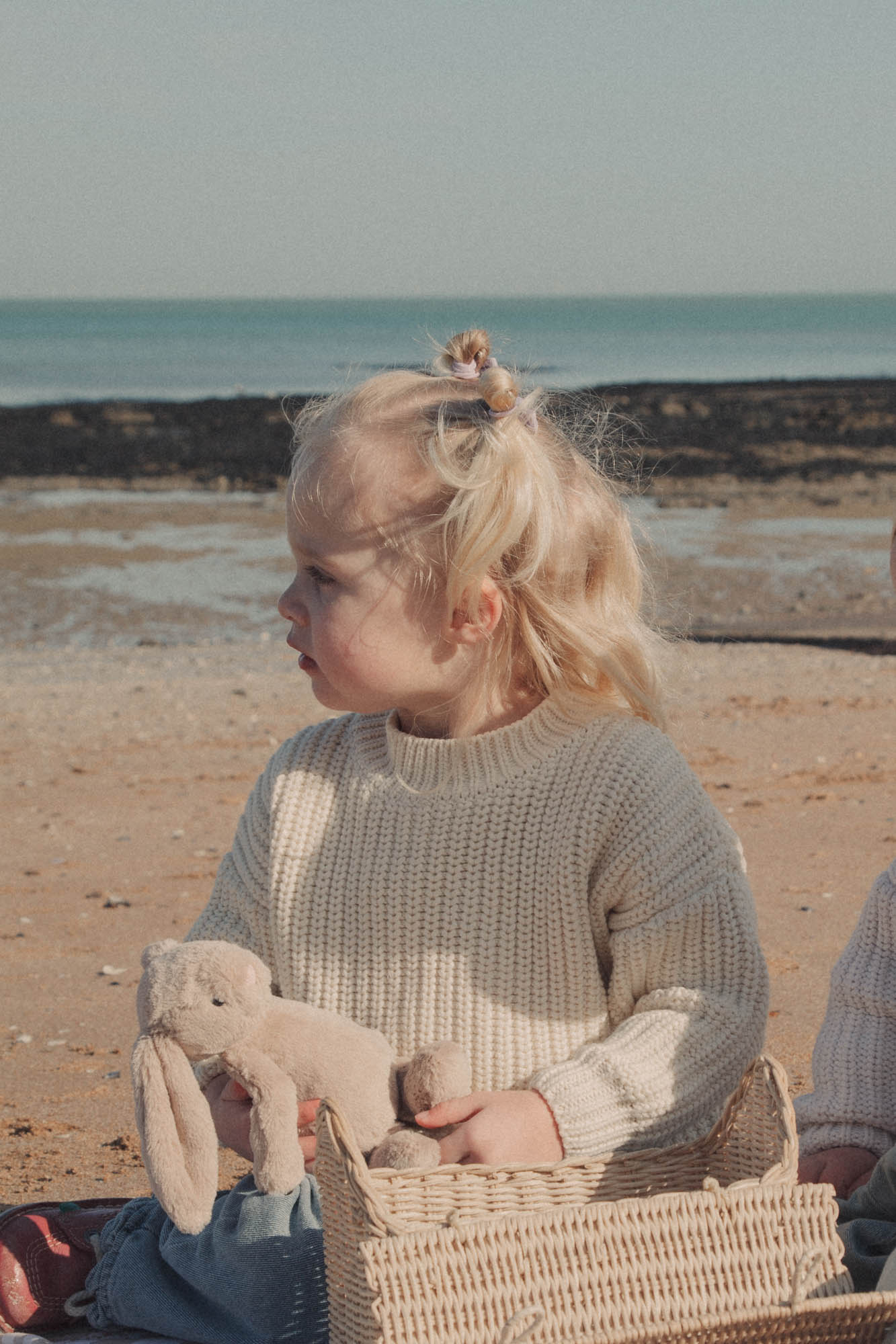 WHOLESALE Organic Cotton Chunky Knit Jumper in Cream