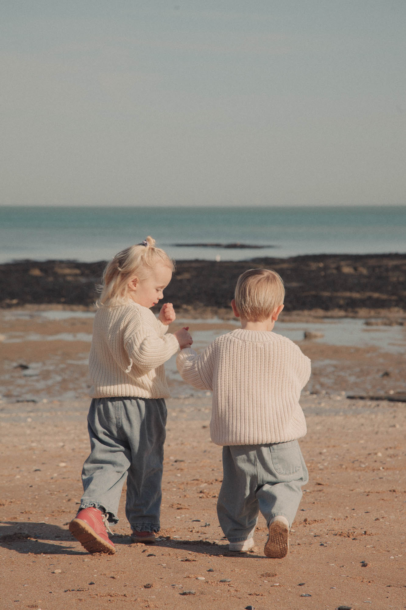 Denim Frill Hem Oversized Jeans