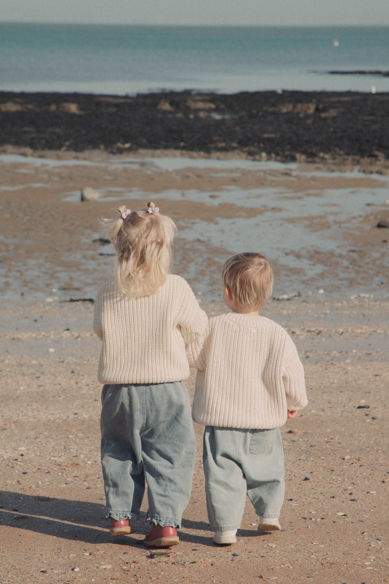 WHOLESALE Organic Cotton Chunky Knit Jumper in Cream