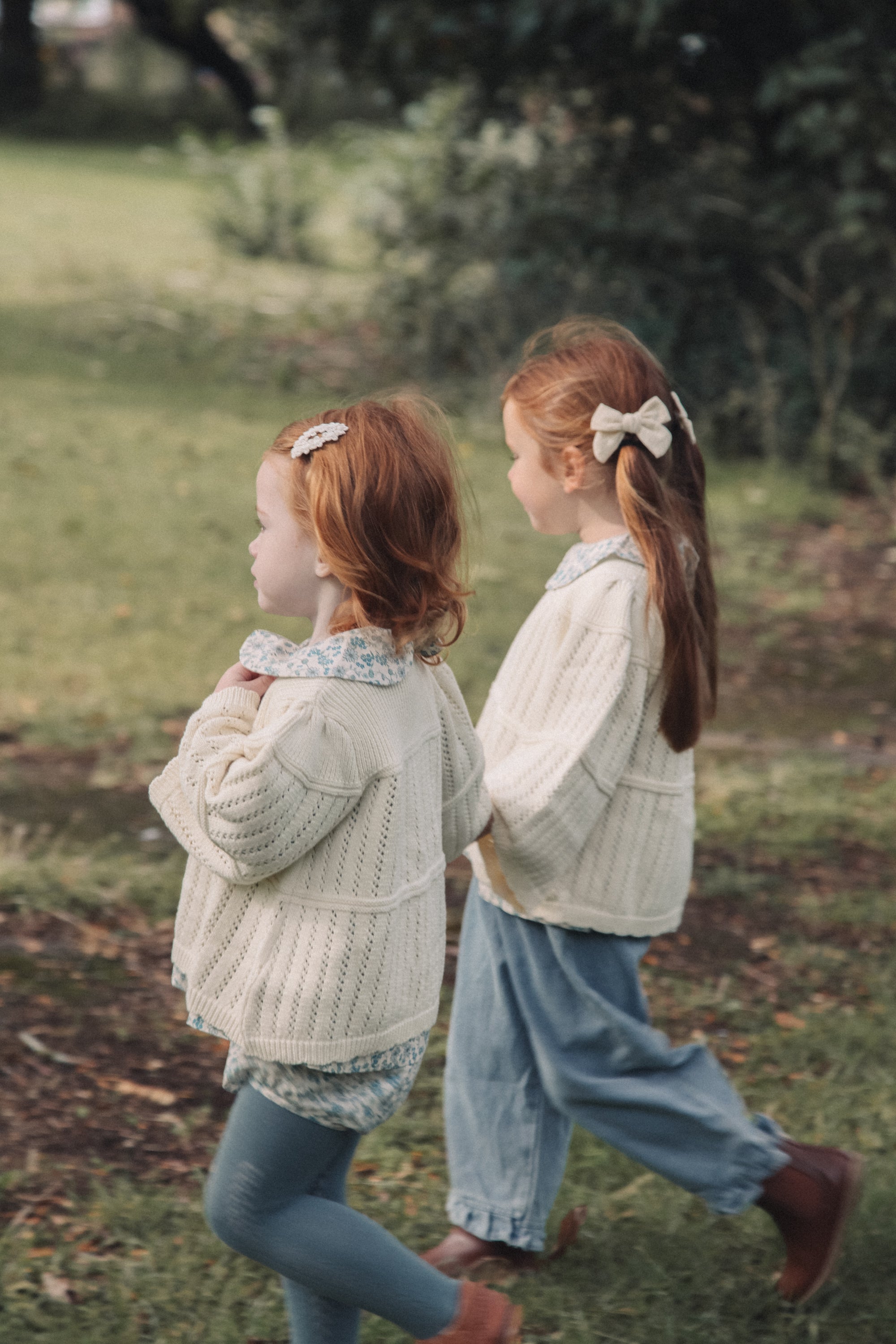 Denim Frill Hem Oversized Jeans