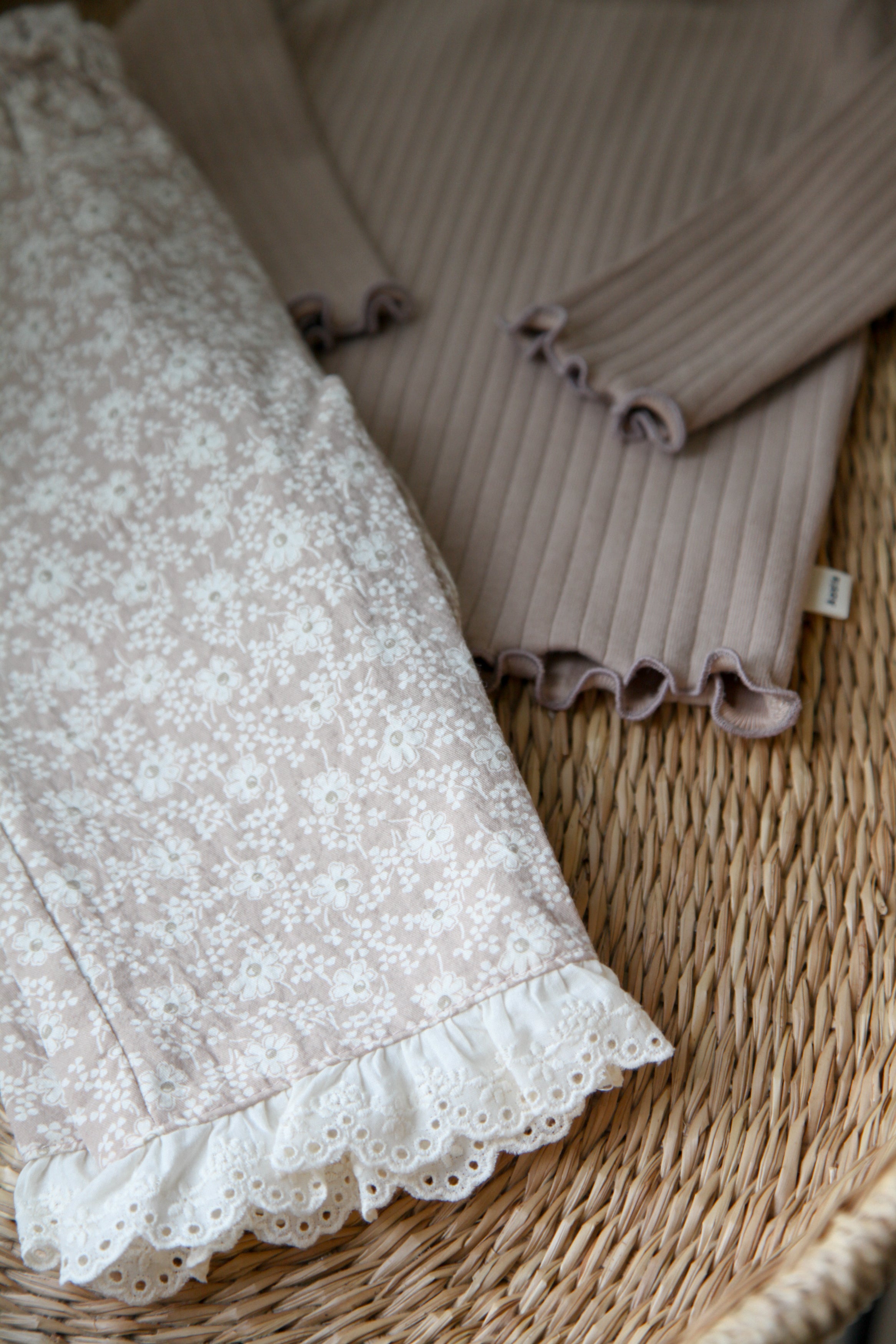 Ultra Soft Ribbed Long Sleeve Top in Light Brown