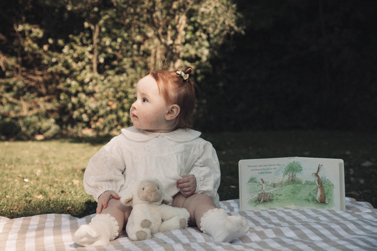 White/Embroidered Long Sleeve Romper