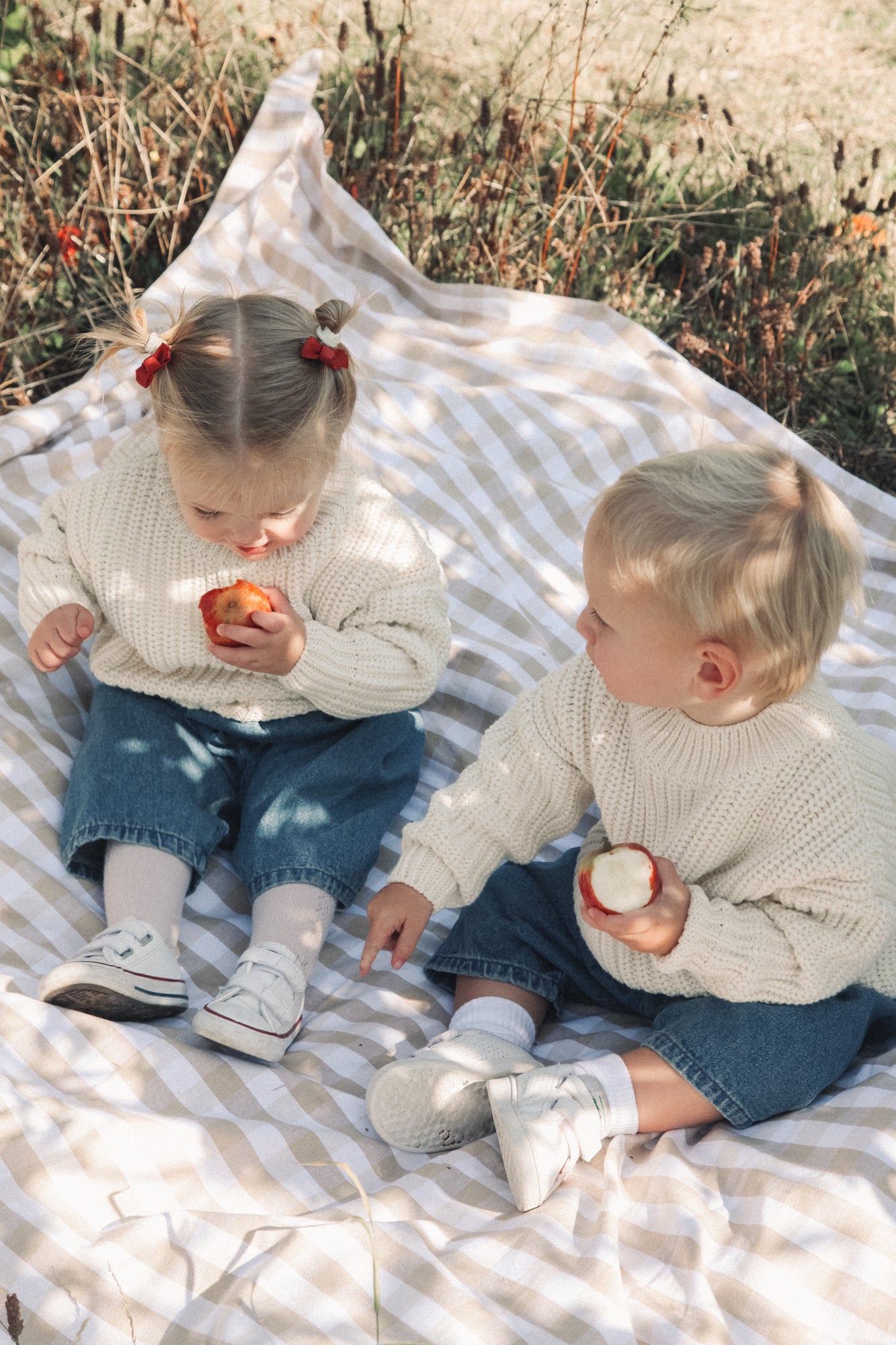 WHOLESALE Organic Cotton Chunky Knit Jumper in Cream