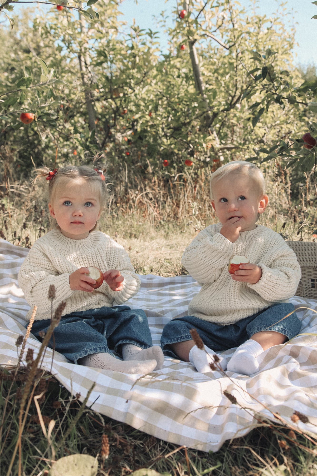 WHOLESALE Organic Cotton Chunky Knit Jumper in Cream