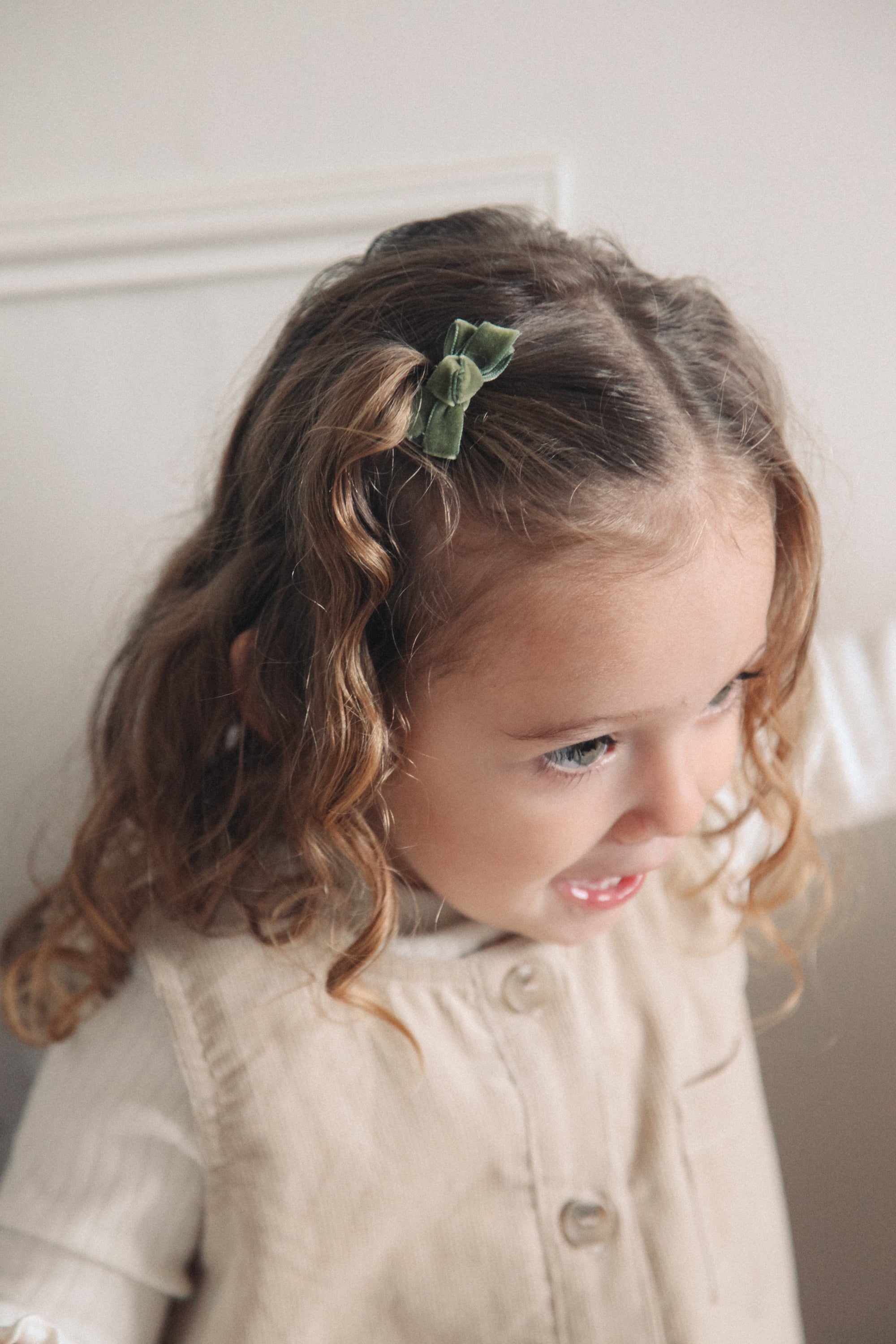 Dainty Mini Bow Clips - Velvet Trio