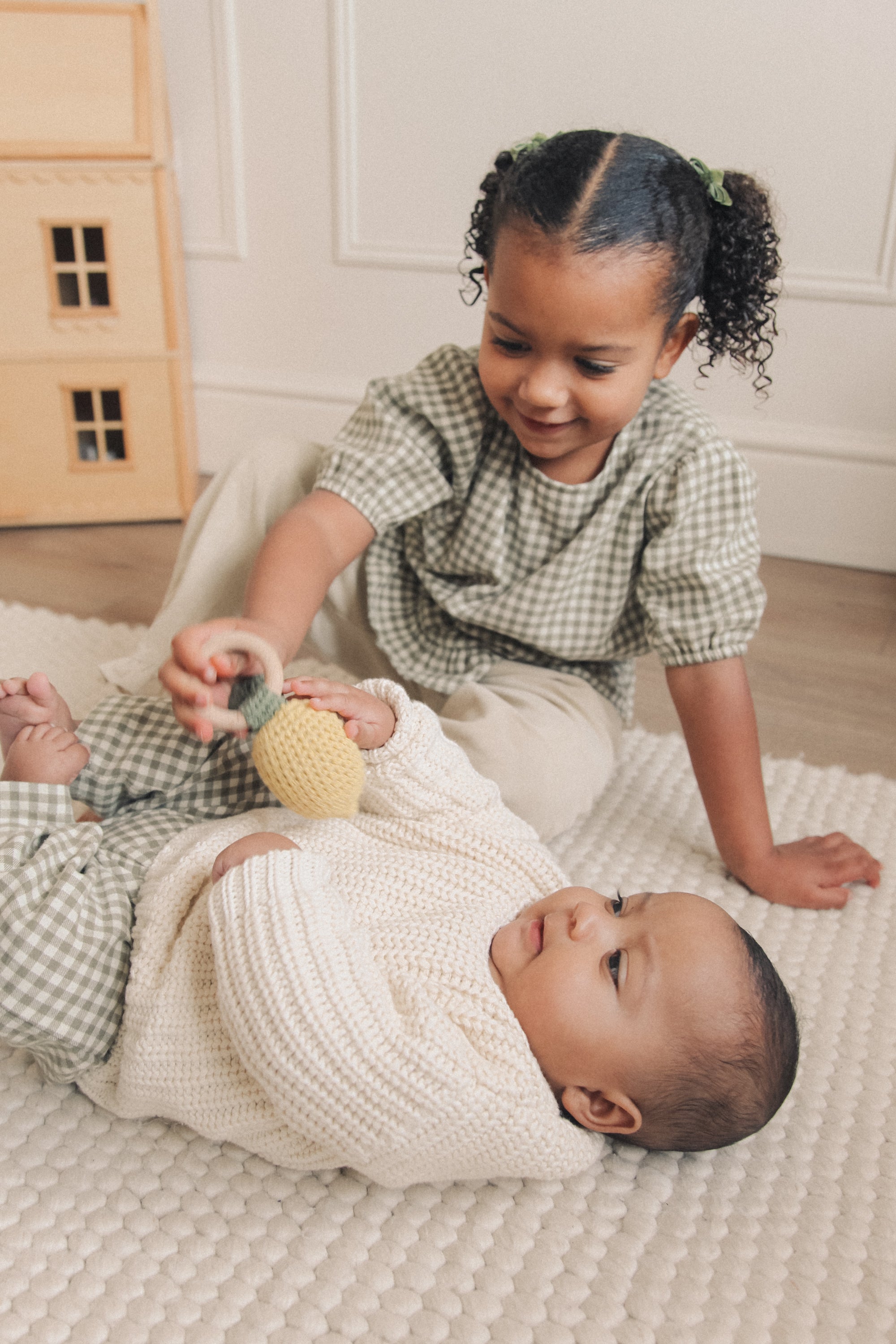 Lemon Knitted Baby Rattle