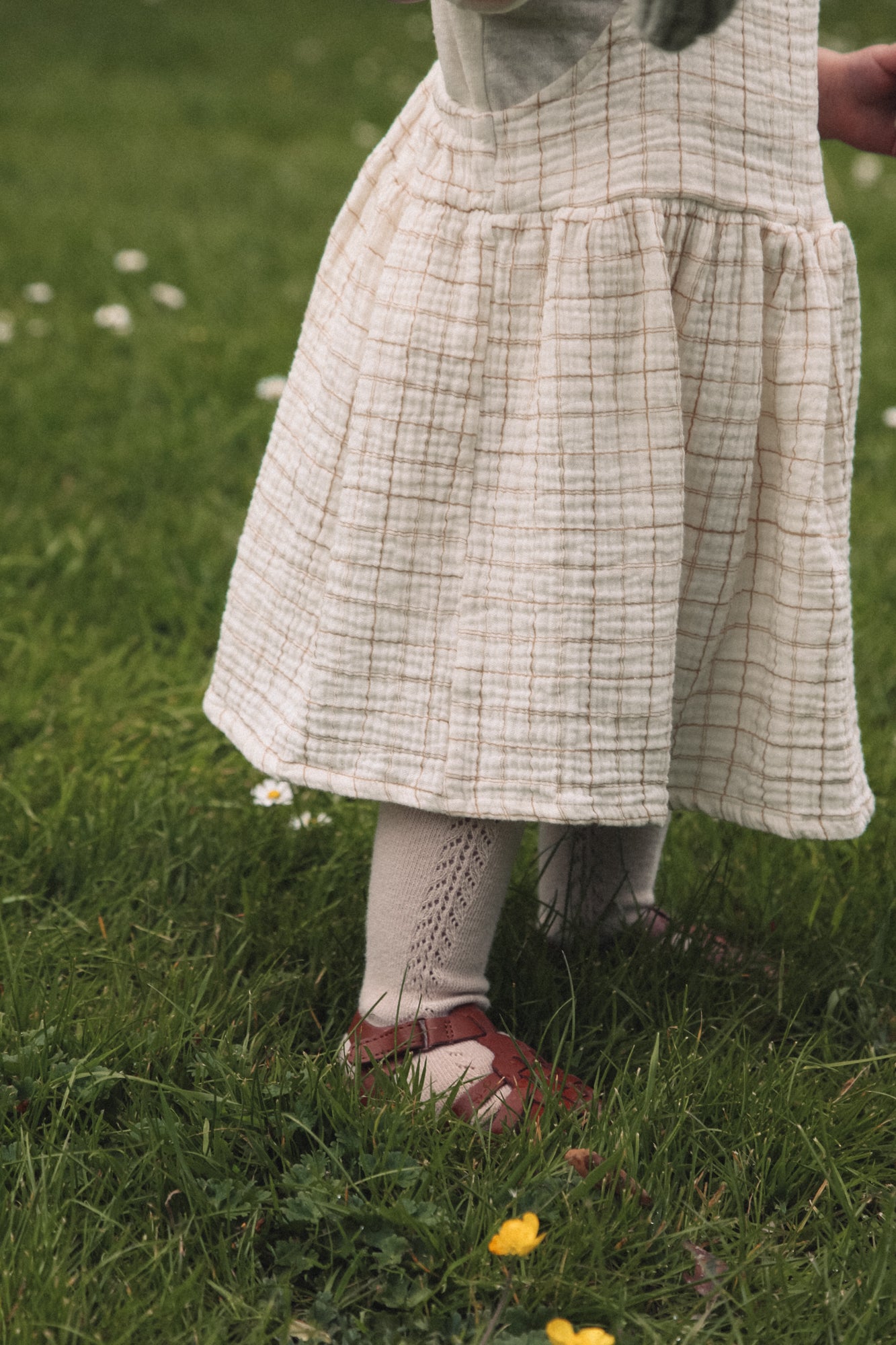 Soft Muslin Check Dress