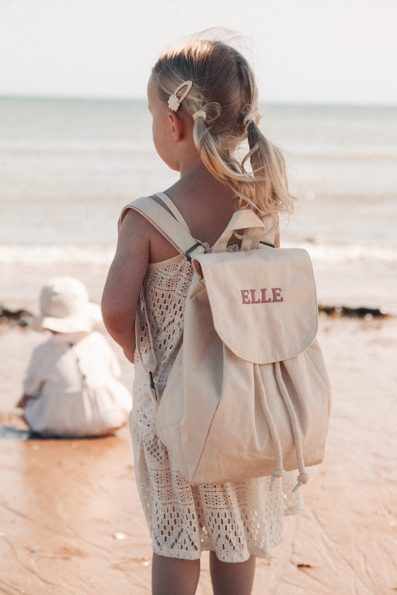 Personalised Organic Cotton Backpack