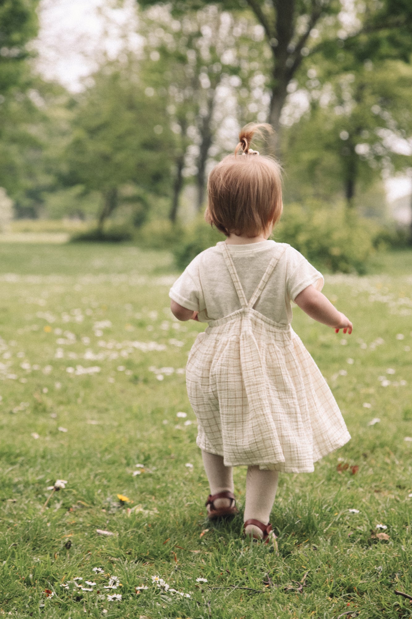 Soft Muslin Check Dress