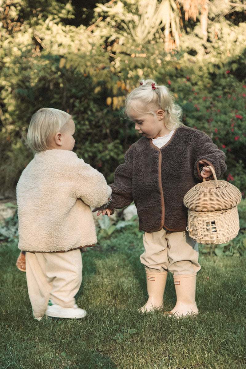 Natural Boucle Teddy Jacket