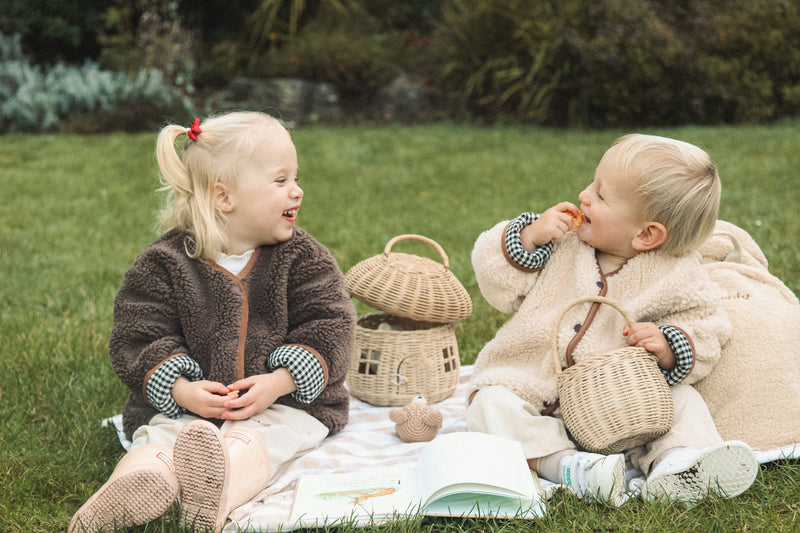 Natural Boucle Teddy Jacket