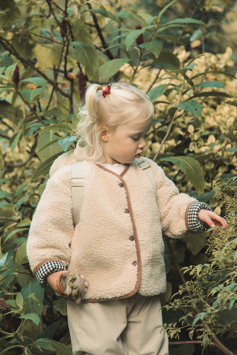 Natural Boucle Teddy Jacket