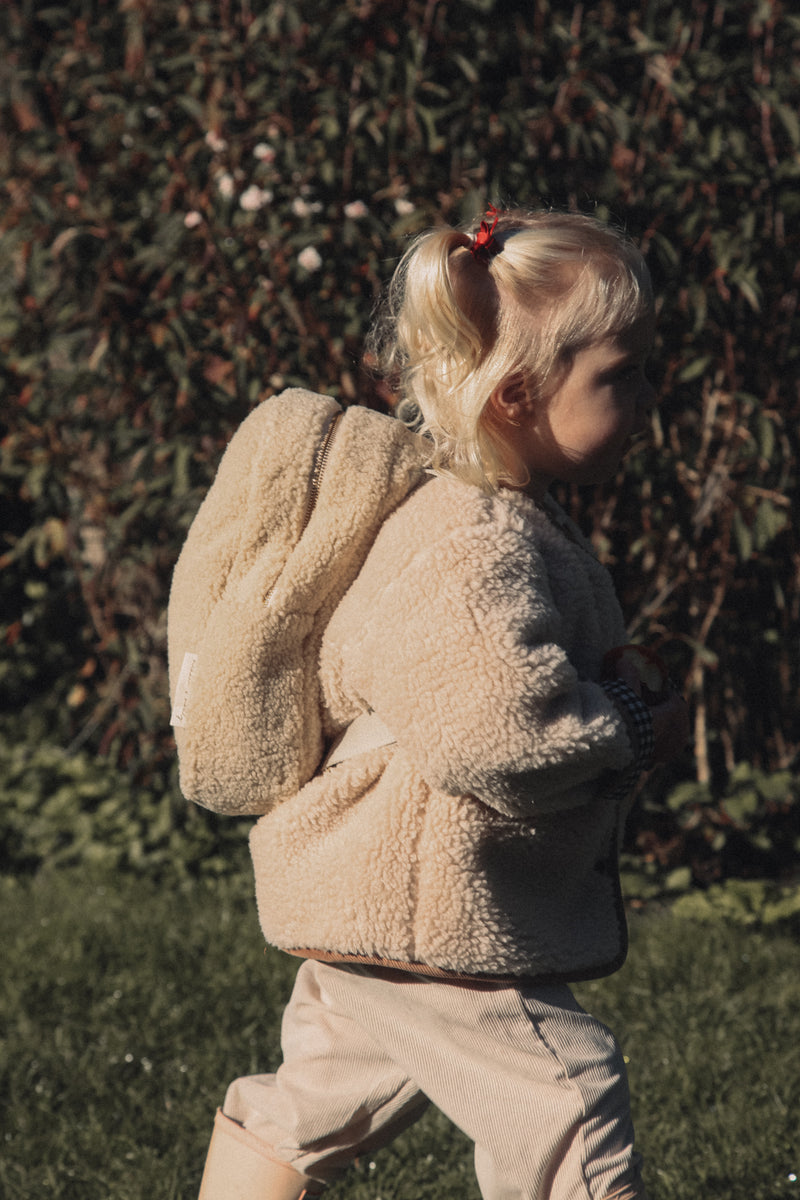 Natural Boucle Teddy Jacket