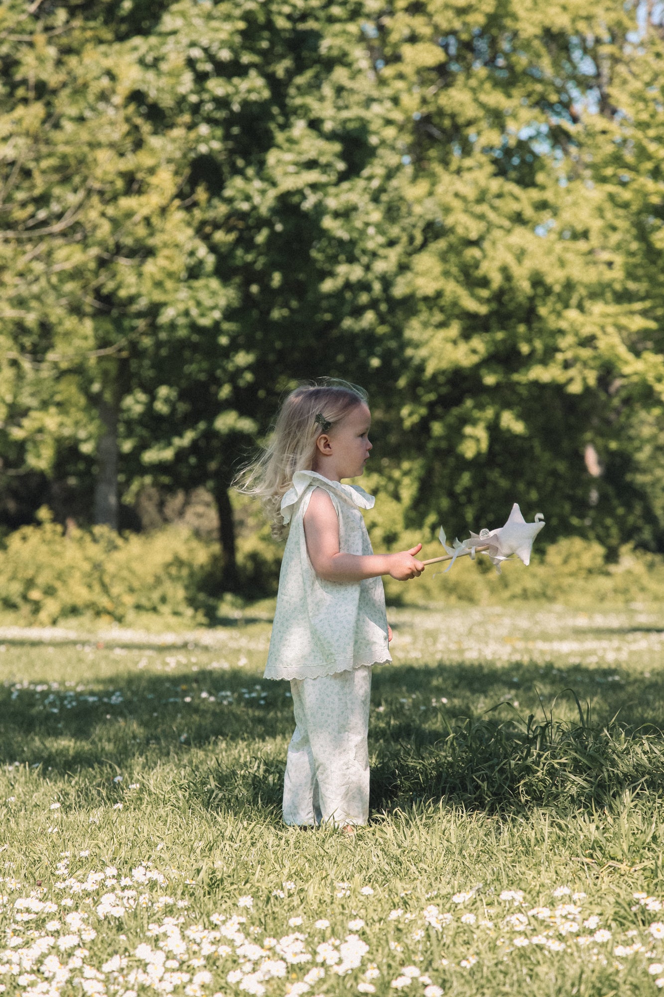 Pastel Green Ditsy Floral Culottes