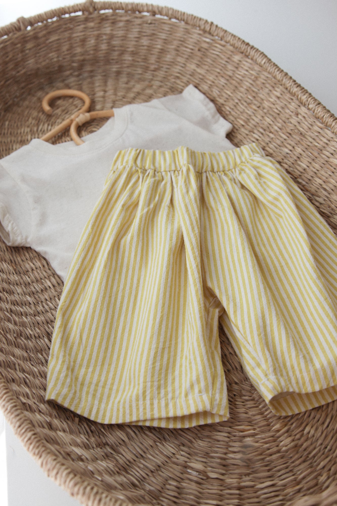 Cream/Yellow Stripe Culotte Trousers