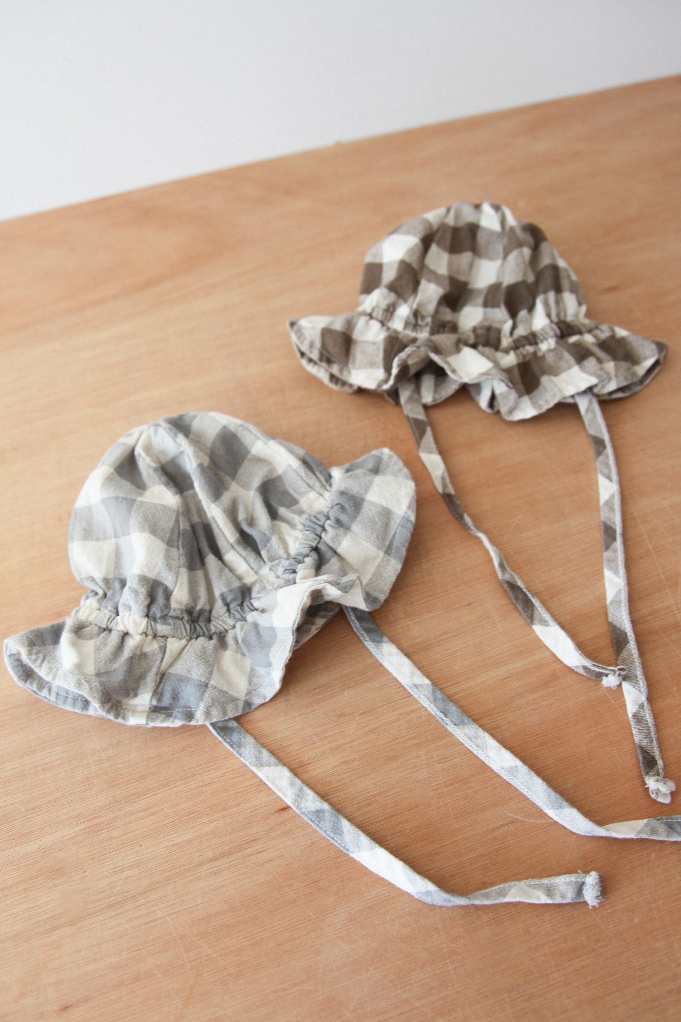 Gingham/Check Summer Scrunch Hat (2 colours)