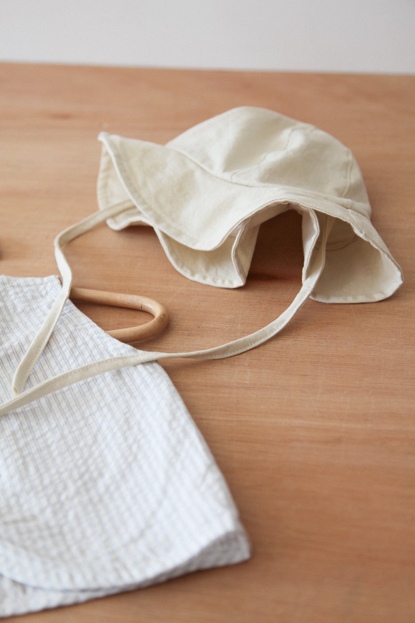 Light Beige Cotton Summer Hat