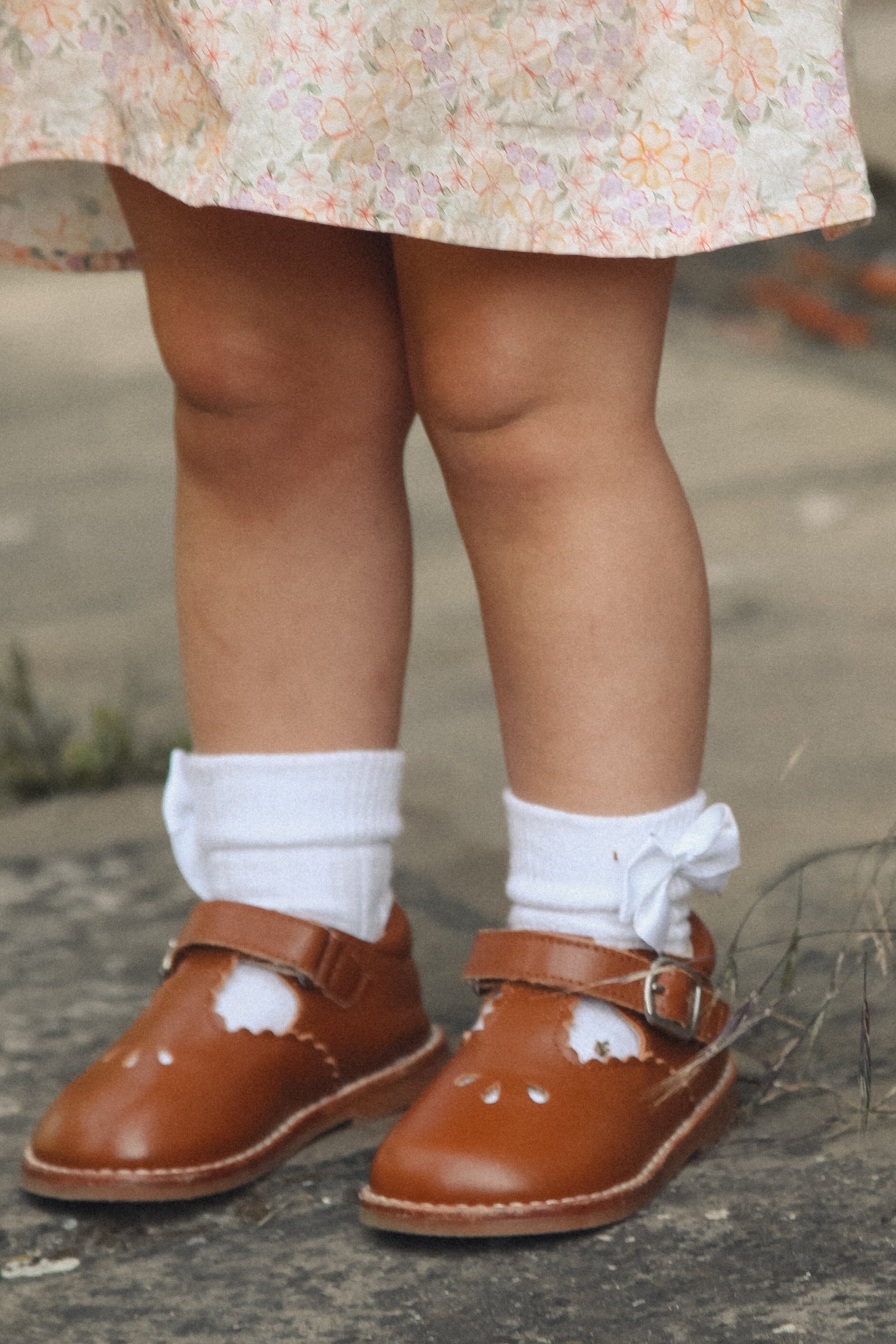 White Satin Bow Short Socks