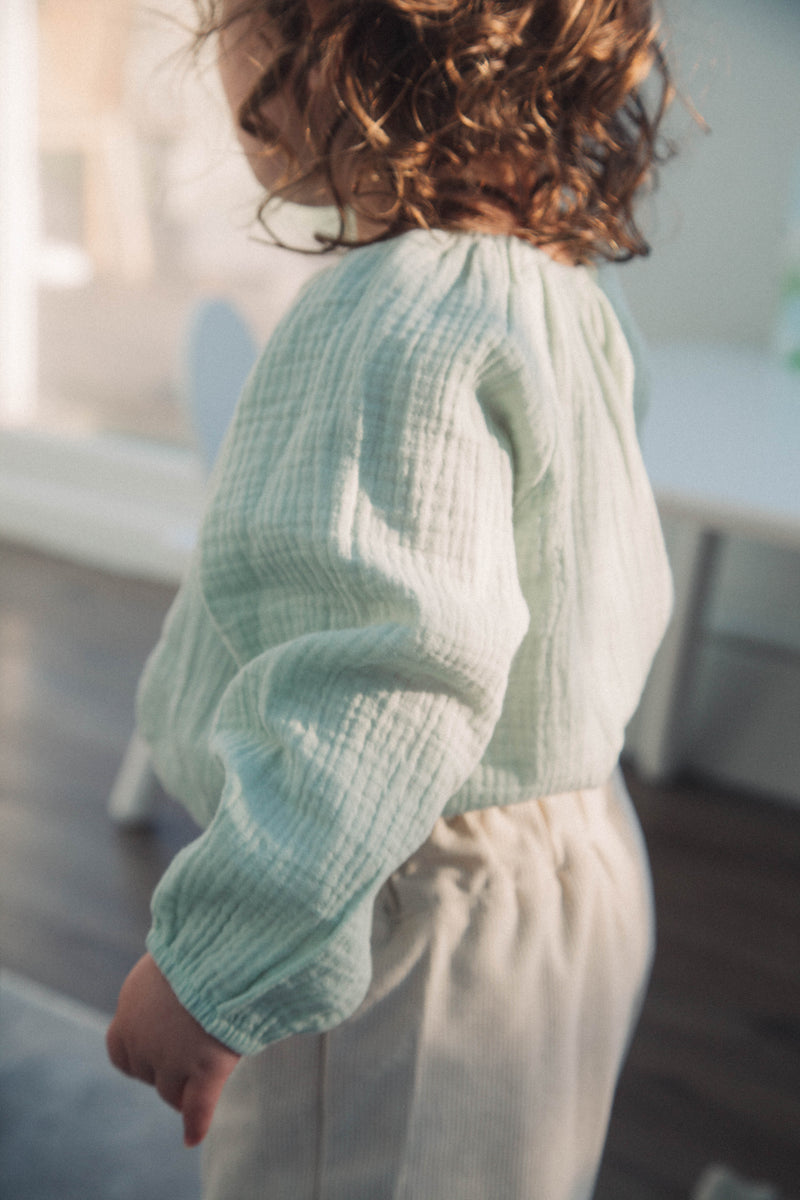 Muslin Long Sleeve Romper