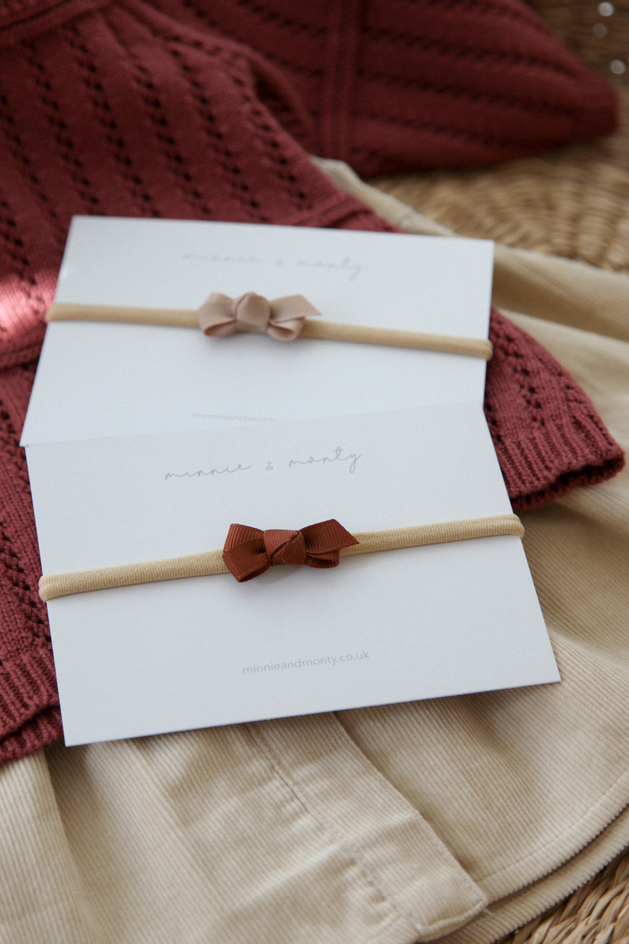 Dainty Mini Bow Headband