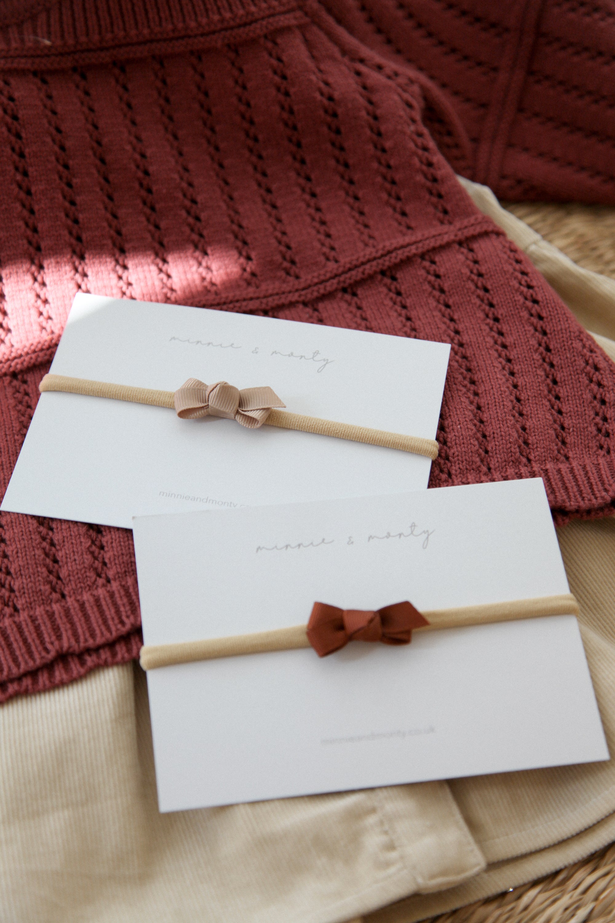 Dainty Mini Bow Headband