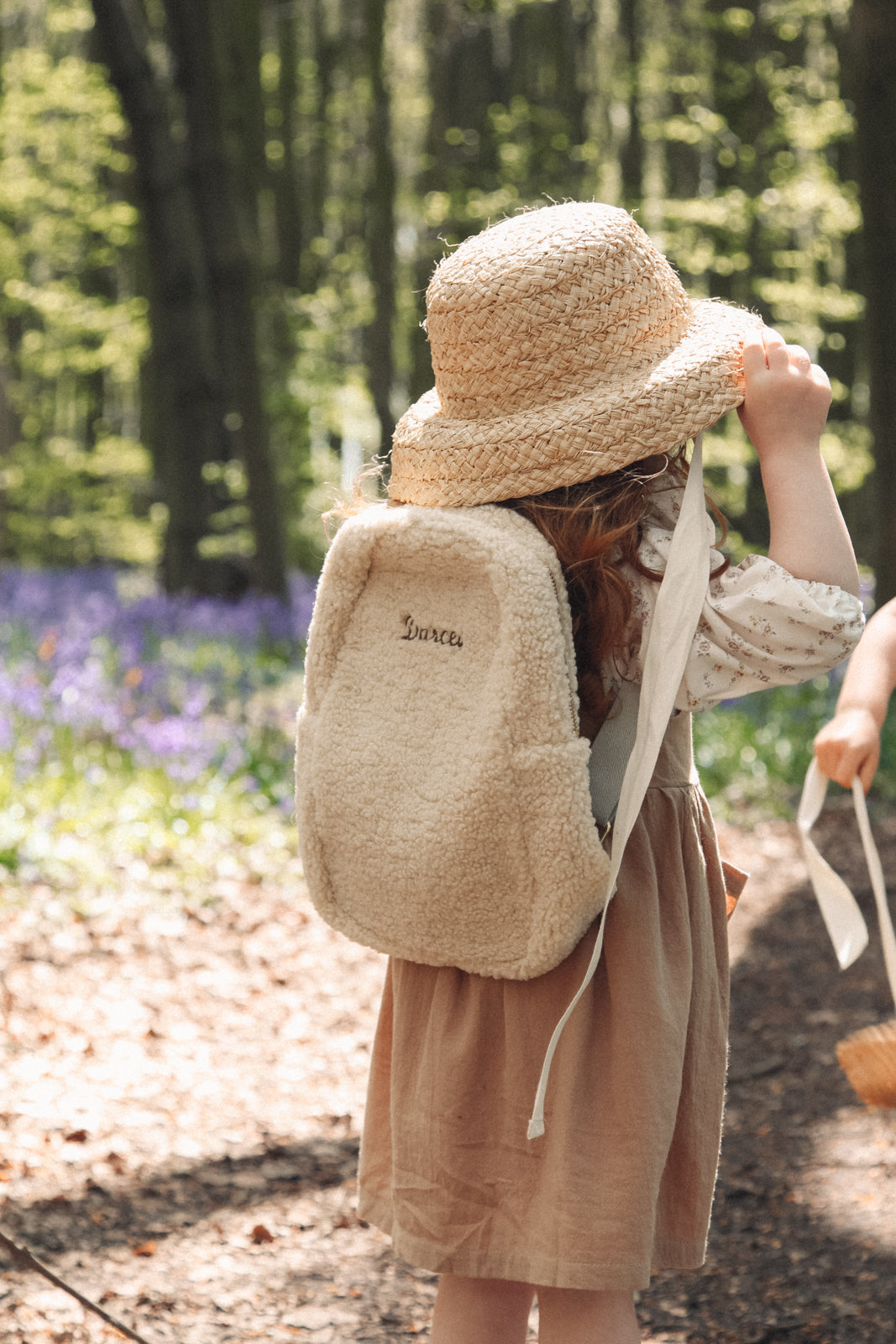 Personalised Natural Boucle Teddy Backpack