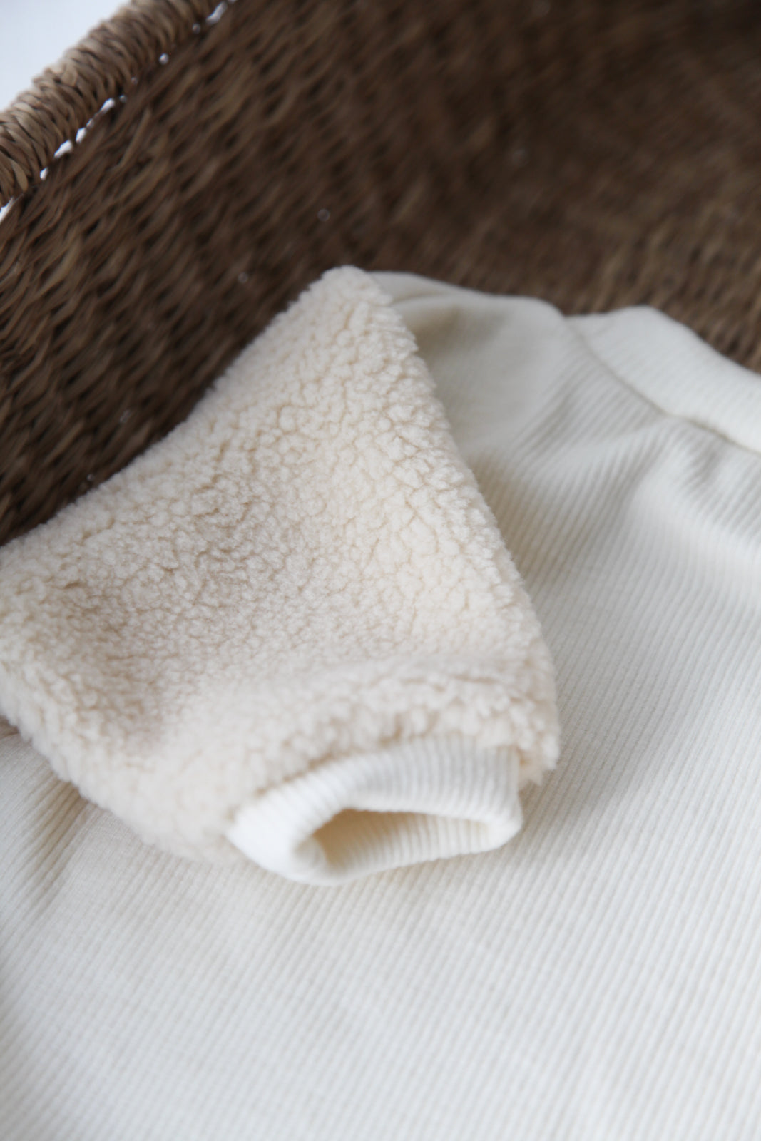 Cream Boucle Sleeve Christmas Bear Jumper