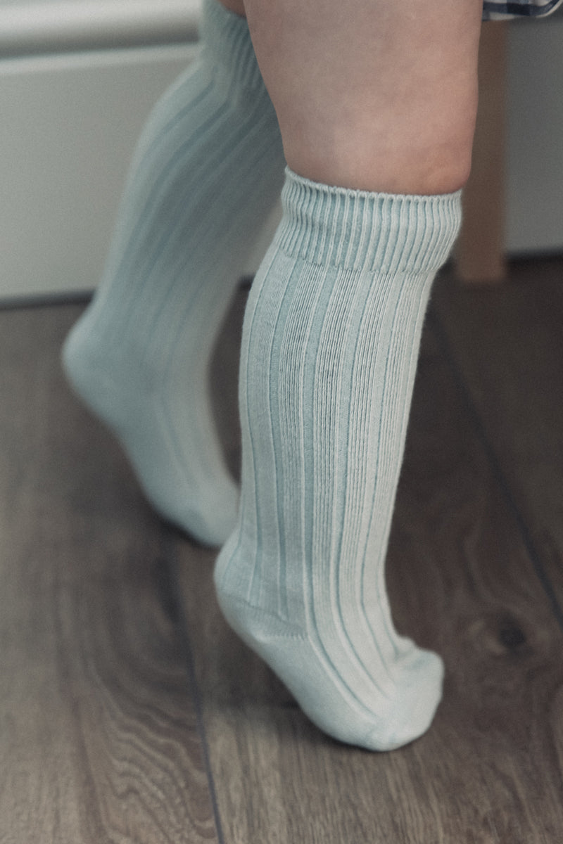 Soft Dusky Blue Baby Socks